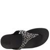 FIT FLOP WOMENS WEDGE TOE POST SANDAL - ALL BLACK